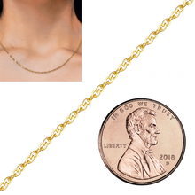 Load image into Gallery viewer, Special Order Only: Bulk / Spooled Flat Twisted Cable (Singapore) Chain in Gold