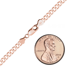 Load image into Gallery viewer, Finished Curb Anklet in 14K Rose Gold-Filled