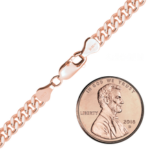 Load image into Gallery viewer, Finished Heavy Flat Curb Necklace in 14K Rose Gold-Filled