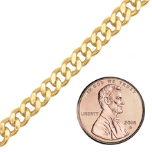 Load image into Gallery viewer, Bulk / Spooled Heavy Flat Curb Chain in 14K Gold-Filled (1.10 mm - 10.50 mm)
