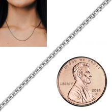 Load image into Gallery viewer, Bulk / Spooled Heavy Round Cable Chain in 14K & 18K White Gold (0.70 mm - 3.00 mm)