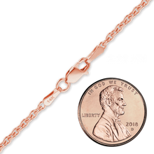 Load image into Gallery viewer, Chelsea Cable Anklet in 14K Rose Gold