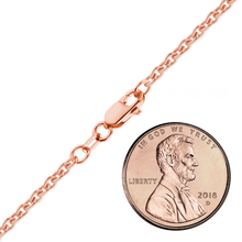 Load image into Gallery viewer, Chelsea Cable Anklet in 14K Rose Gold