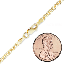 Load image into Gallery viewer, Chelsea Cable Anklet in 14K Yellow Gold