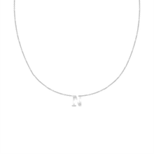 Load image into Gallery viewer, Hanging Initial Necklace in 14K White Gold