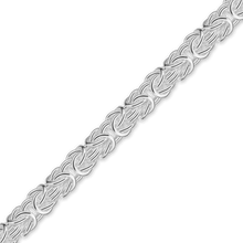 Load image into Gallery viewer, Bulk / Spooled Classic Byzantine Handmade Chain in Sterling Silver (4.50 mm - 6.60 mm)