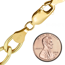 Load image into Gallery viewer, Finished Light Flat Curb Bracelet in 14K Gold-Filled