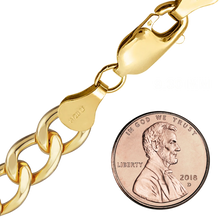 Load image into Gallery viewer, Finished Light Flat Curb Necklace in 14K Gold-Filled