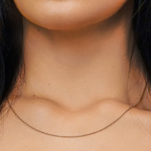 Load image into Gallery viewer, Clinton St. Cable Chain Necklace in Sterling Silver 18K Rose Gold Finish