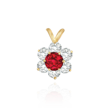 Load image into Gallery viewer, ITI NYC 6 Stone Round Cluster Pendants (3.40 mm - 5.20 mm)