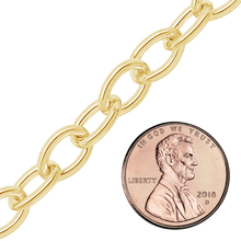 Load image into Gallery viewer, Bulk / Spooled Light Round Cable Chain in 14K Gold-Filled (1.50 mm - 8.00 mm)