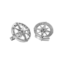 Load image into Gallery viewer, Compass Cuff Links in Sterling Silver (35 x 24mm)