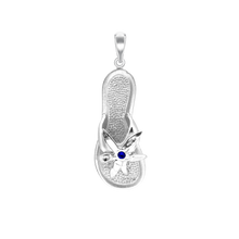 Load image into Gallery viewer, Flip Flop with Flower Charm (41 x 14mm)
