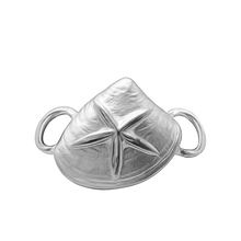 Load image into Gallery viewer, Clam with Starfish Bracelet Top in Sterling Silver (29 x 16mm)