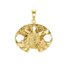 Load image into Gallery viewer, Frog on Lilypad Charm (32 x 29mm)