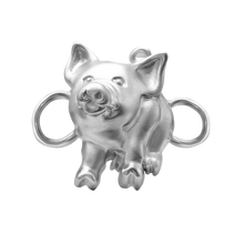 Load image into Gallery viewer, Pig Bracelet Top in Sterling Silver (29 x 25mm)