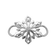 Load image into Gallery viewer, Snowflake Bracelet Top in Sterling Silver (29 x 21mm)