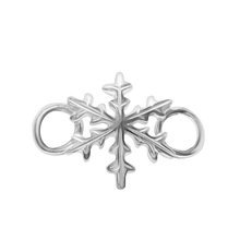 Load image into Gallery viewer, Snowflake Bracelet Top in Sterling Silver (27 x 19mm)