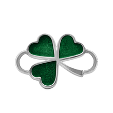 Load image into Gallery viewer, Shamrock Bracelet Top in Sterling Silver (28 x 20mm)