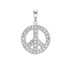 Load image into Gallery viewer, Peace Sign Charm (29 x 20mm)