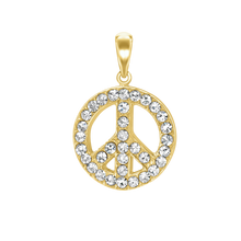 Load image into Gallery viewer, Peace Sign Charm (29 x 20mm)