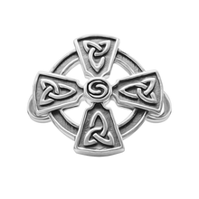 Load image into Gallery viewer, Celtic Cross Bracelet Top in Sterling Silver (28 x 26mm)