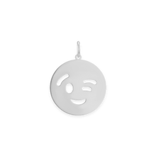 Load image into Gallery viewer, Winking Emoji Charm (26 x 20mm)