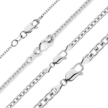 Load image into Gallery viewer, Canal St. Cable Necklace in 14K White Gold