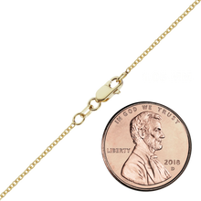 Load image into Gallery viewer, Canal St. Cable Chain Anklet in 10K Yellow Gold