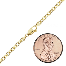 Load image into Gallery viewer, Canal St. Cable Anklet in 14K Yellow Gold