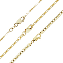 Load image into Gallery viewer, Canal St. Cable Chain Anklet in 10K Yellow Gold