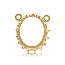 Load image into Gallery viewer, ITI NYC Oval Gallery Wire Bezel in 14K Gold (8.00 x 6.00 mm - 10.00 x 8.00 mm)