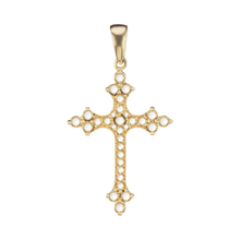 Load image into Gallery viewer, 14K Gold Trinity Cross Mounting (40 x 22 mm)