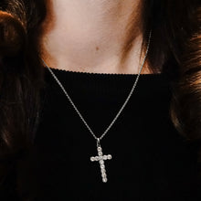 Load image into Gallery viewer, ITI NYC Bezel Set Cross Pendant with Diamonds in 14K Gold