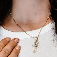 Load image into Gallery viewer, ITI NYC Ankh Cross Pendant in Sterling Silver