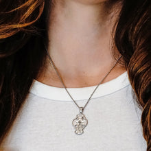Load image into Gallery viewer, ITI NYC Byzantine Double-Sided Cross and Crucifix Pendant in Sterling Silver
