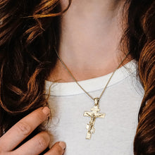 Load image into Gallery viewer, ITI NYC Orthodox Crucifix Pendant in Sterling Silver