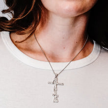 Load image into Gallery viewer, ITI NYC Orthodox Crucifix Pendant in Sterling Silver