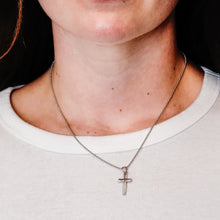 Load image into Gallery viewer, ITI NYC Classic Cross Pendant in Sterling Silver