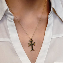 Load image into Gallery viewer, ITI NYC Armenian Cross Pendant in 14K Gold
