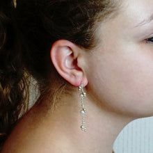 Load image into Gallery viewer, Handmade Fancy Ring Ring Chain Earrings (7.50 mm)