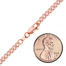 Load image into Gallery viewer, Bowery Curb Anklet in 14K Rose Gold