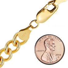 Load image into Gallery viewer, Finished Light Round Curb Anklet in 14K Gold-Filled