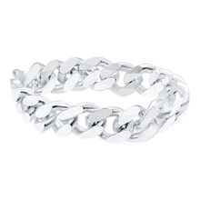 Load image into Gallery viewer, South Bowery Curb Chain Ring in Sterling Silver
