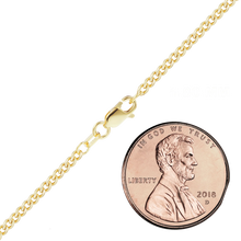 Load image into Gallery viewer, Bowery Semi-Solid Curb Anklet in 14K Yellow Gold