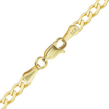 Load image into Gallery viewer, Light Bowery Curb Anklet in 14K Yellow Gold