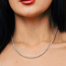 Load image into Gallery viewer, Chrystie St. Curb Chain Necklace in Sterling Silver