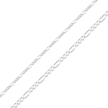 Load image into Gallery viewer, Bulk / Spooled Classic Figaro Chain in 14K White Gold (1.50 mm - 2.25 mm)