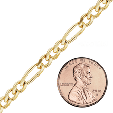 Load image into Gallery viewer, Bulk / Spooled Classic Figaro Chain in 14K Yellow Gold (1.50 mm - 11.50 mm)