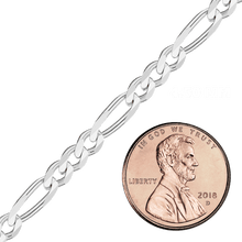 Load image into Gallery viewer, Bulk / Spooled Classic Figaro Chain in Sterling Silver (1.30 mm - 11.00 mm)